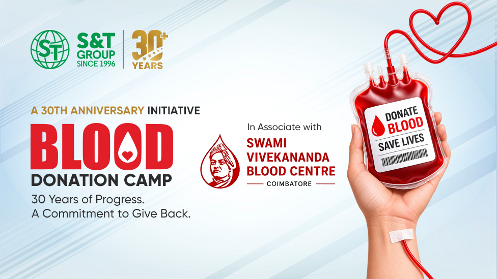 S&T Group Marks Its 30th Anniversary with a Blood Donation Camp